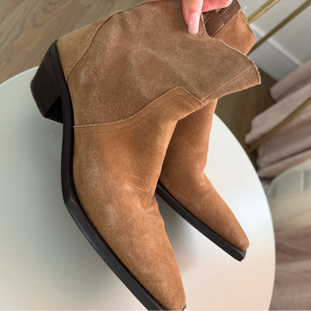 Mango brown suede ankle boots - Picture 6 of 8